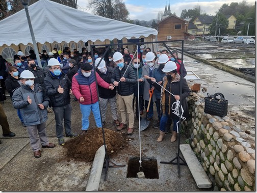 Instalan primera piedra de la reposición y habilitación de oficinas públicas de la Municipalidad de Panguipulli 1