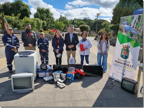 Campaña de recolección de residuos eléctricos y electrónicos Panguipulli