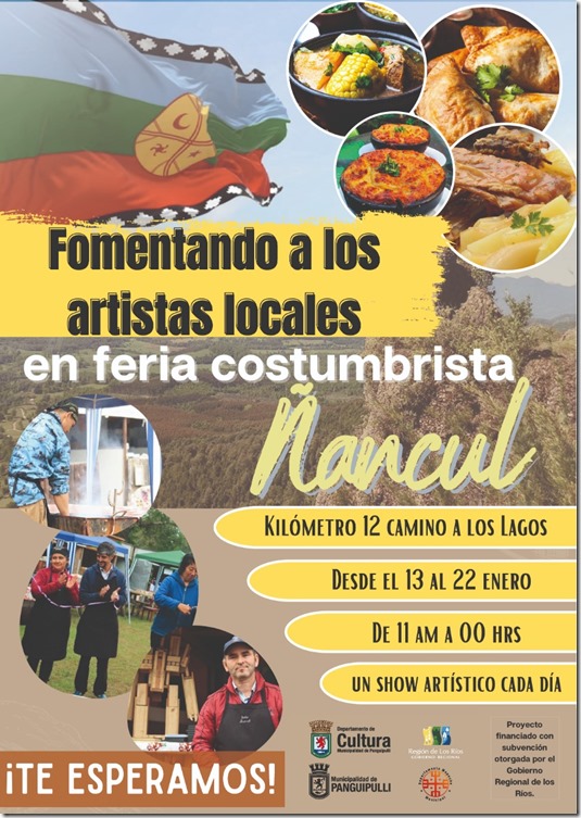 AFICHE. FERIA COSTUMBRISTA DE ÑANCUL