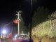Trabajadores de Saesa reparando la red eléctrica en Los Ríos tras el sistema frontal