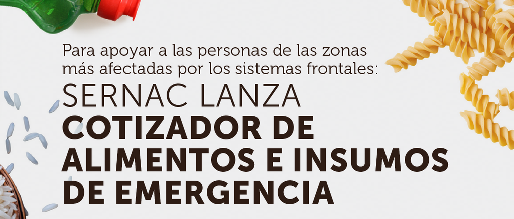 Interfaz del cotizador de precios del SERNAC para productos de primera necesidad