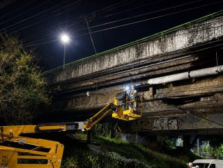 Trabajos de reparación y refuerzo estructural en la red de alcantarillado bajo el puente Calle-Calle