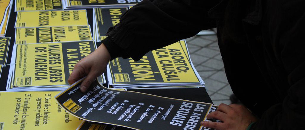 Afiches de la campaña ¡Cuidado! El machismo mata de la Red Chilena contra la Violencia hacia las Mujeres