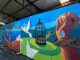 Mural móvil creado por personas privadas de libertad en el Centro de Educación y Trabajo de Valdivia