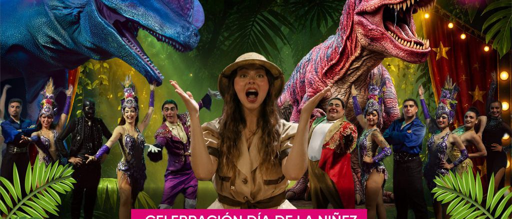 Niños disfrutando del espectáculo Circo de Dinosaurios en el Coliseo Municipal de Valdivia