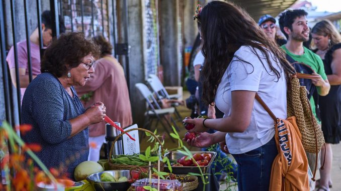 Productos del mar y artesanías en exhibición durante el primer Festival Lafkenche en Valdivia