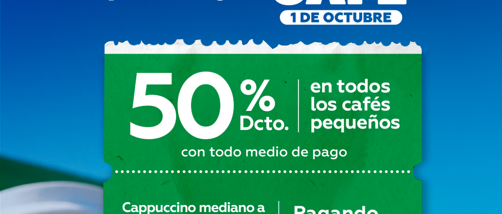 Variedad de preparaciones de cafe de grano en las tiendas upa por el Dia del Cafe