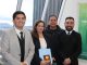 Equipo de estudiantes de Derecho de la UST Valdivia celebrando tras ganar el torneo de debate jurídico