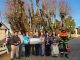 Autoridades y personal de Saesa en actividad de prevención vial durante las Fiestas Patrias en Mariquina