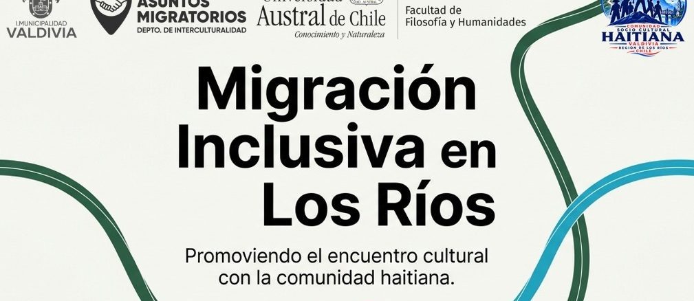 Autoridades universitarias y representantes de la comunidad haitiana en la inauguración del proyecto Migración Inclusiva en Valdivia