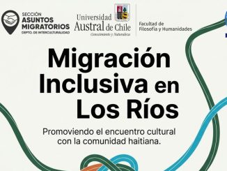 Autoridades universitarias y representantes de la comunidad haitiana en la inauguración del proyecto Migración Inclusiva en Valdivia