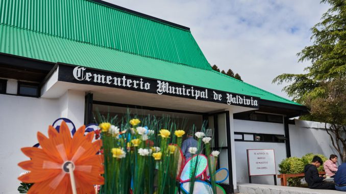 Trabajos de mantención en el Cementerio Municipal de Valdivia para la festividad de Todos los Santos.