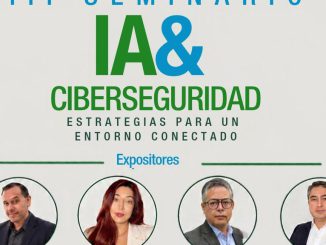 Especialistas participando en el seminario de inteligencia artificial y ciberseguridad del IP Santo Tomás en Valdivia