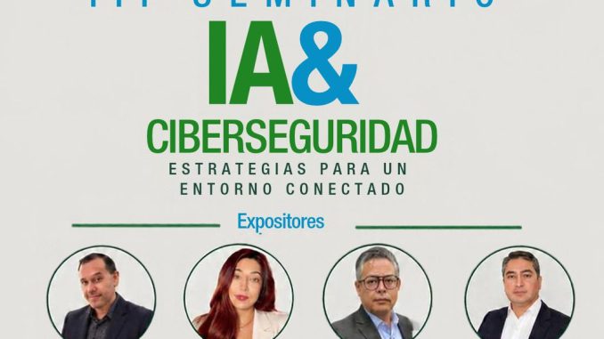 Especialistas participando en el seminario de inteligencia artificial y ciberseguridad del IP Santo Tomás en Valdivia