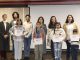 Niños premiados en el concurso de dibujos de microorganismos de la Universidad Santo Tomás