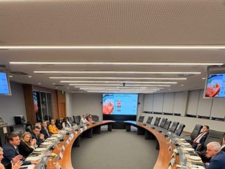 Comitiva de SalmonChile en Sao Paulo realizando reuniones estrategicas para promover el salmon chileno